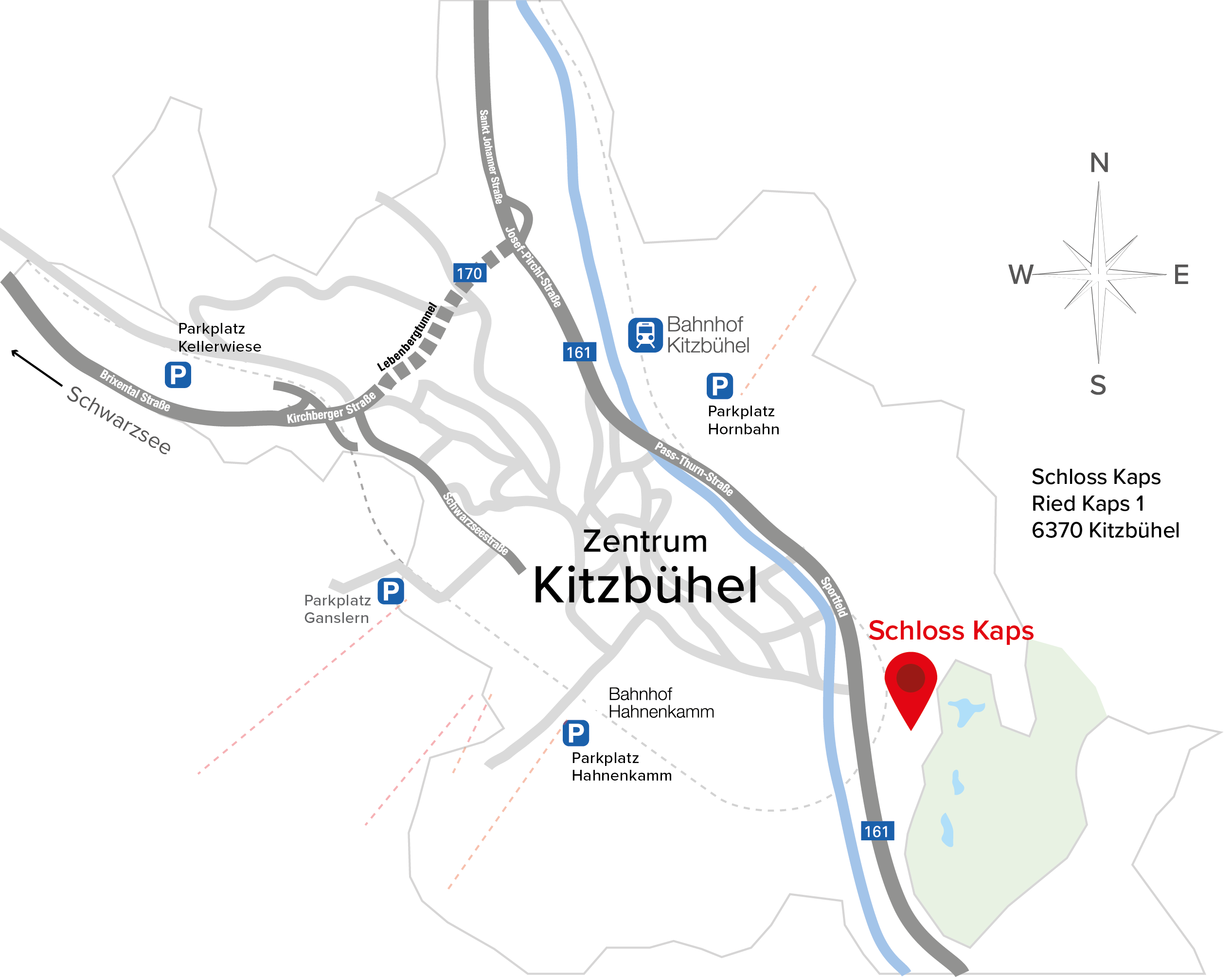 Zufahrtsplan Kitzbuehel